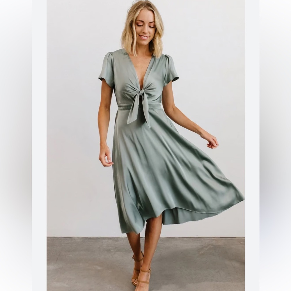 Baltic Born Sage Green Midi Dress